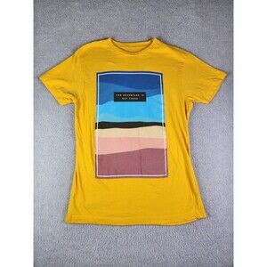 Ocean Current The Adventure is Out There T-Shirt Mens Size Medium Yellow